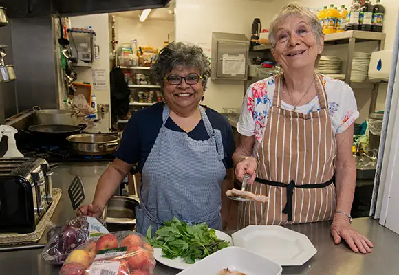 Julian House team in the kitchen