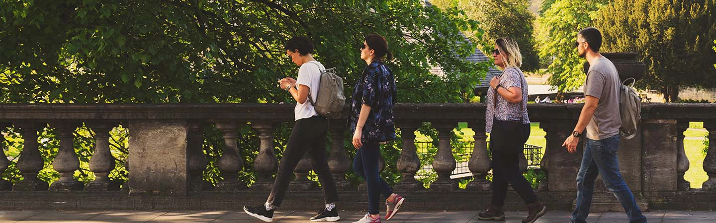 People walking in Bath